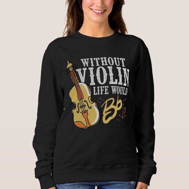 Sudadera Idea del regalo del violinista para el instrumento (Anverso)