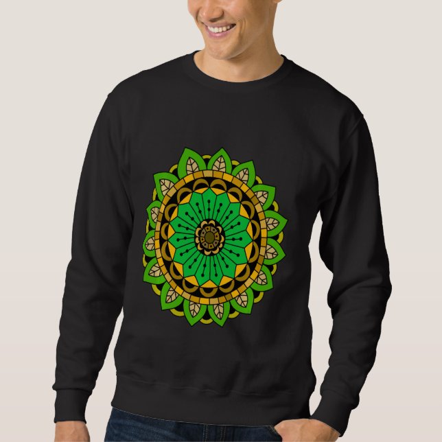 Sudadera Idea Mandala para profesores de yoga (Anverso)