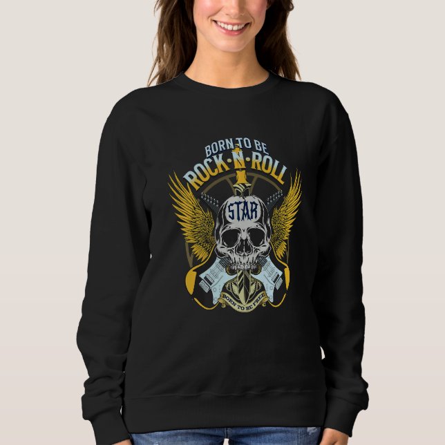 Sudadera Idea musical de Guay Rock & Roll Guitar Player (Anverso)