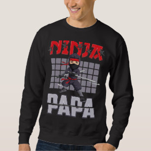 Sudadera Ideas de fiesta de cumpleaños de Papa Ninja cumple