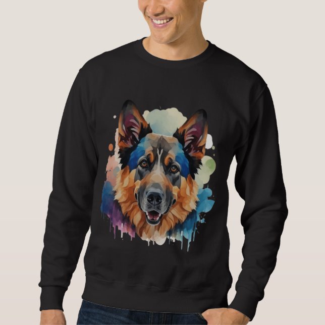 Sudadera Ideas de regalo de perro pastor alemán (Anverso)
