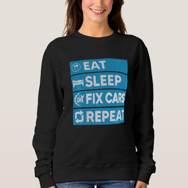Sudadera Ideas mecánicas automáticas Comer Coches De Fijaci (Anverso)