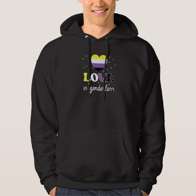 Sudadera Identidad de género no binaria Género Rainbow Lgbt (Anverso)