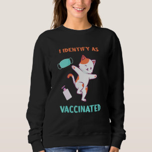 Sudadera Identificar Como Mascara De Cara De Gato Vacunado 