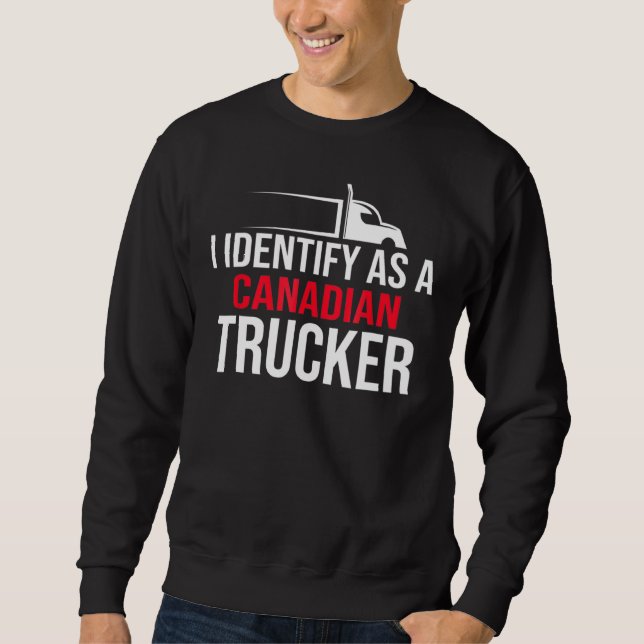 Sudadera Identifico Como Camionero Canadiense 2022 2 (Anverso)