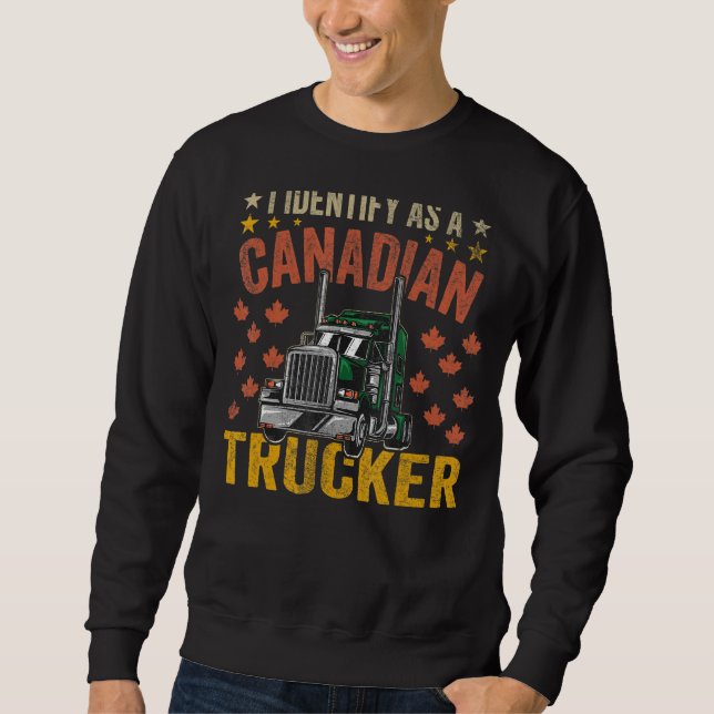 Sudadera Identifico Como Camionero Canadiense 2022 3 (Anverso)