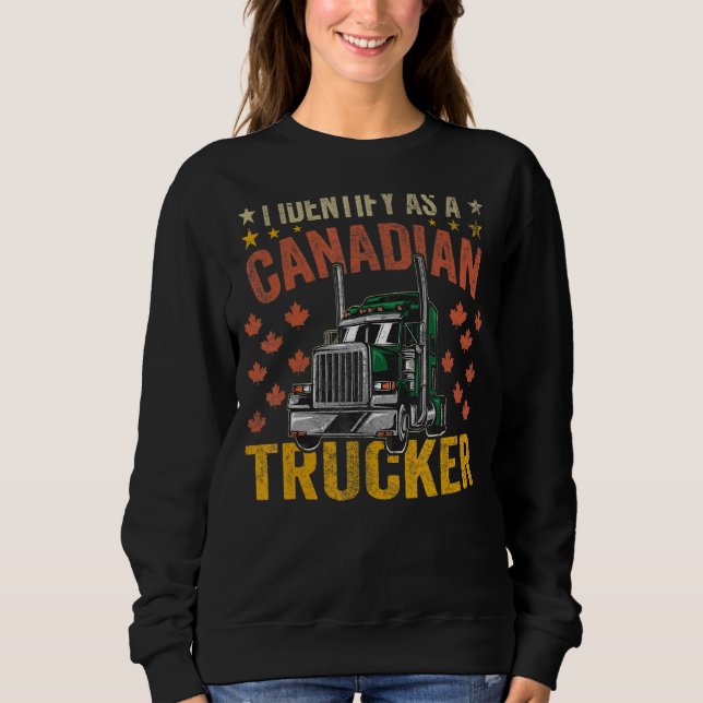 Sudadera Identifico Como Camionero Canadiense 2022 3 (Anverso)