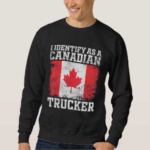Sudadera Identifico Como Camionero Canadiense Support 2022
