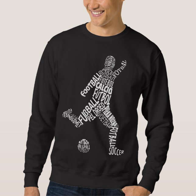 Sudadera Idiomas del fútbol (blanco) (Anverso)