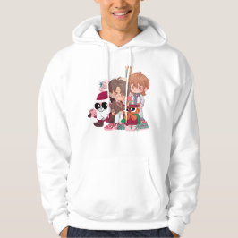 Sudadera Ídolos de Anime Rosa de Navidad y Desfile de Santa