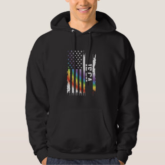 Sudadera Ie Ca Estados Unidos Molesta Arcoiris Con Bandera 