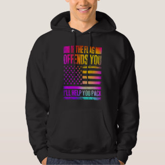 Sudadera If This Flag Offends You I'll Help You Pack US Fla