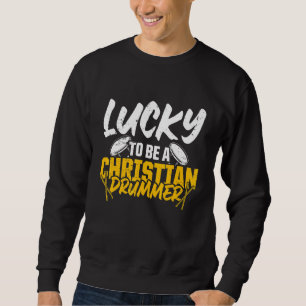 Sudadera Iglesia cristiana del tambor de culto 45