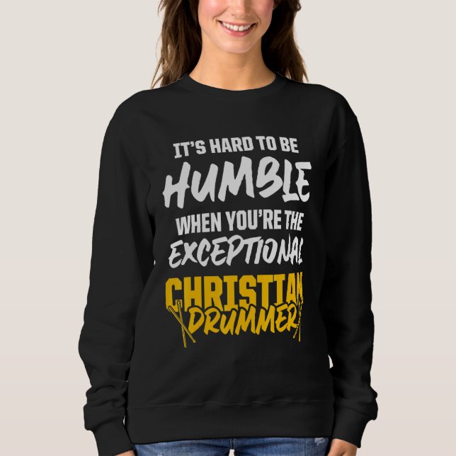 Sudadera Iglesia cristiana del tambor de culto 46 (Anverso)