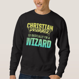 Sudadera Iglesia cristiana del tambor de culto 87