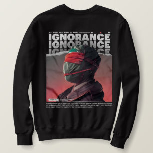 Sudadera IGNORANCIA cara enmascarada Brutalismo Calzado