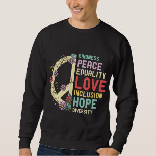Sudadera Igualdad Amor Paz Derechos Humanos
