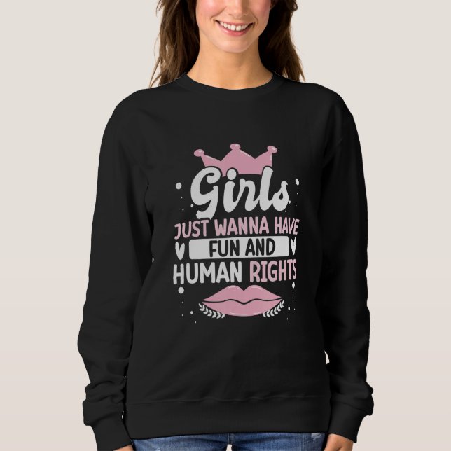 Sudadera Igualdad de derechos de la mujer (Anverso)