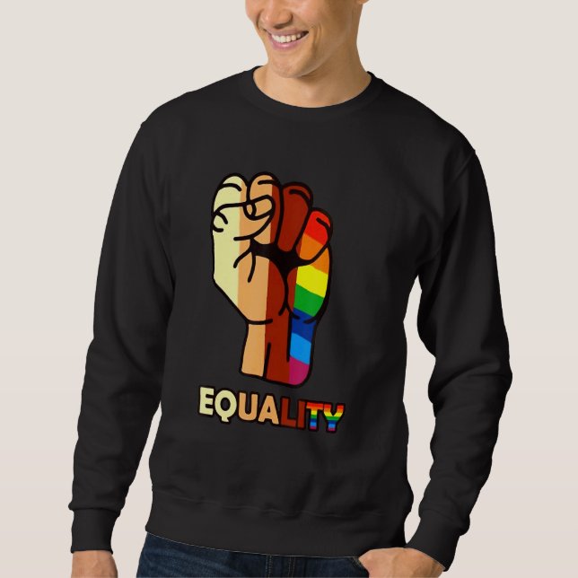 Sudadera Igualdad De Mano De Lgbt (Anverso)