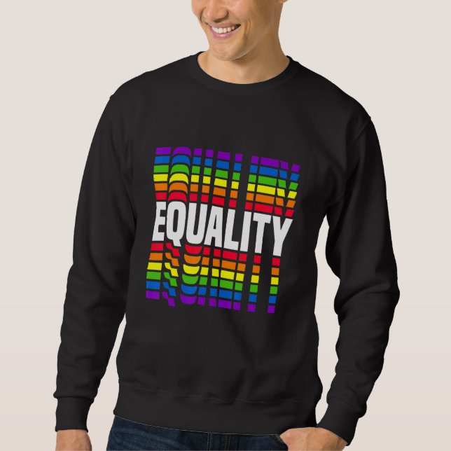 Sudadera Igualdad Orgullo gay Bisexual arcoiris Lgbtq (Anverso)