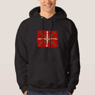 Sudadera Ikurriña pintado con el esquema del país vasco,