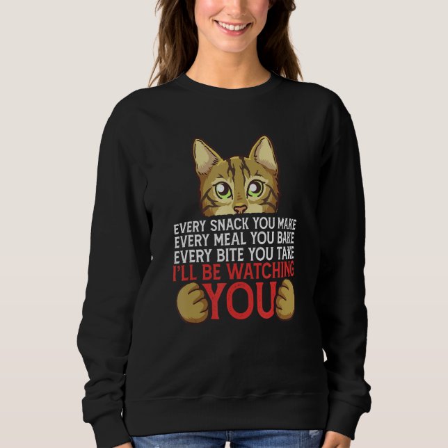 Sudadera I'll Be Watching You Bengal Cat Owner (Anverso)