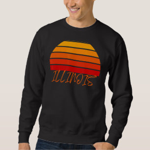 Sudadera Illinois IL Illinois Gráfico Para Mujeres Hombres