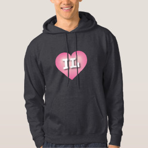 Sudadera Illinois Pink Fade Heart - Amo a IL