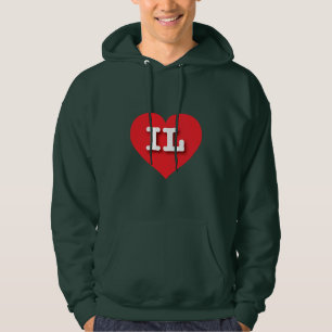 Sudadera Illinois Red Heart - Amo a IL