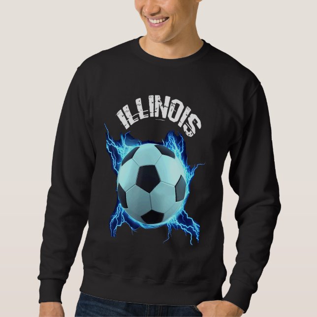Sudadera Illinois Soccer Retro (Anverso)