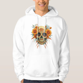 Sudadera Illustration d'un Crâne de Fête des Morts