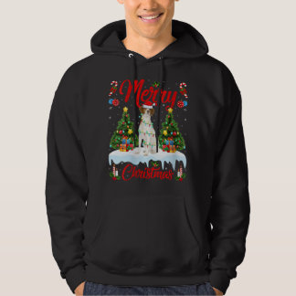 Sudadera Ilumina el árbol navideño Santa Brittany Spaniel D