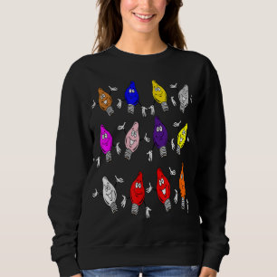 Sudadera Iluminación de árbol de navidad tibia multibombill