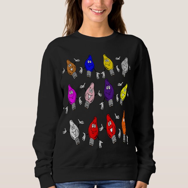 Sudadera Iluminación de árbol de navidad tibia multibombill (Anverso)