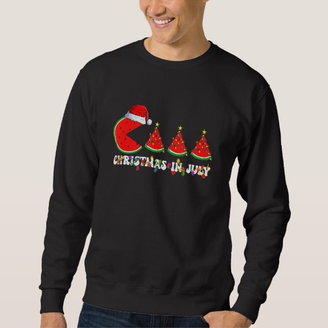 Sudadera Iluminación de Santa Watermelón Navidad Navidades  (Anverso)