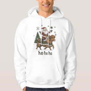 Sudadera Iluminación del árbol de Navidad de mujeres Santa