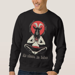 Sudadera Iluminado Baphomet Satanic Occult Sagrado Satánico