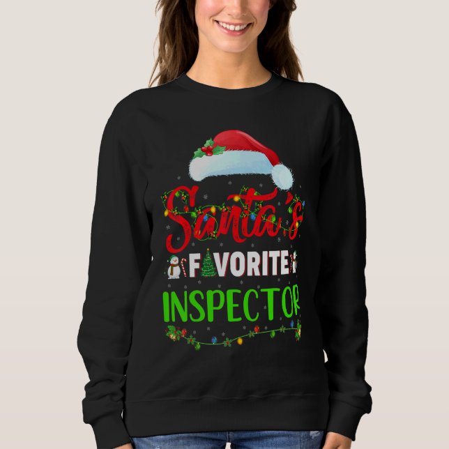 Sudadera Iluminando a los Navidades inspectores favoritos d (Anverso)