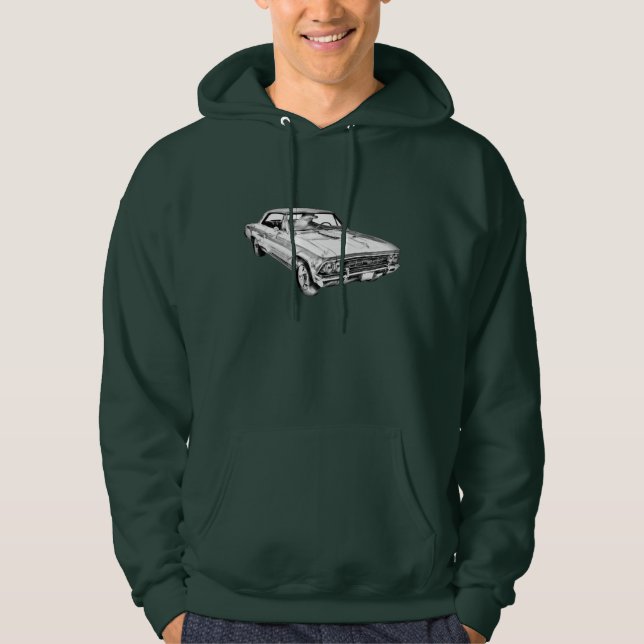 Sudadera Ilustracion 1966 de Chevy Chevelle SS 396 (Anverso)