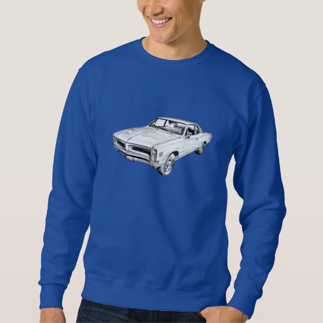 Sudadera Ilustracion 1966 del coche de Pontiac Le Mans (Anverso)