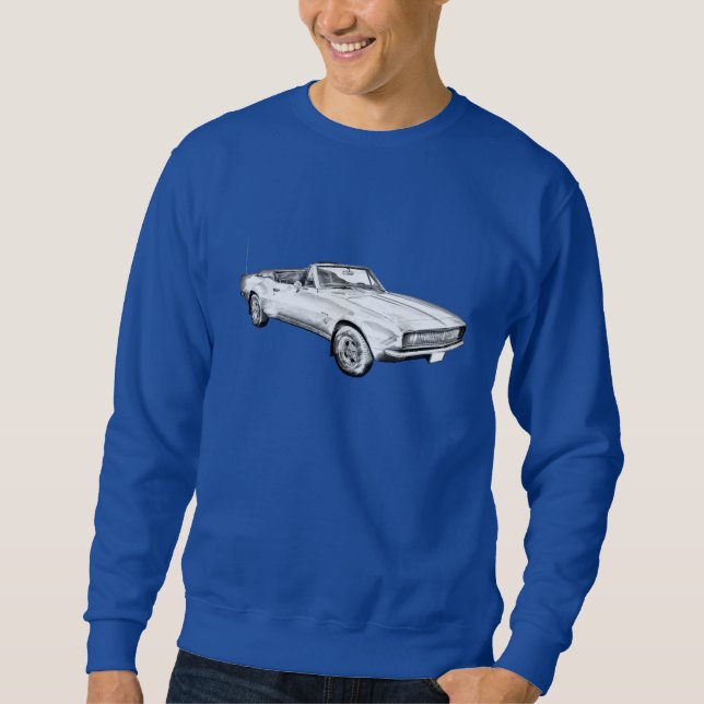 Sudadera Ilustracion 1967 del coche del músculo de Camaro (Anverso)