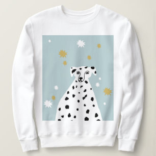 Sudadera Ilustracion abstracto de perro de Dalmacia