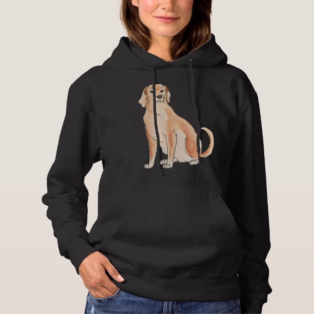 Sudadera Ilustracion acuarela de Labrador (Anverso)