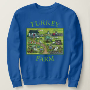 SUDADERA ILUSTRACION AGRÍCOLA TURQUÍA, GRACIAS A LAS AVES