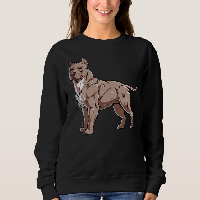 Sudadera Ilustracion americano de matones Pit Bull Terr (Anverso)