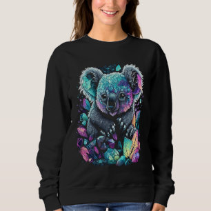 Sudadera Ilustración Bonita de Cristales de Mascotas de Koa