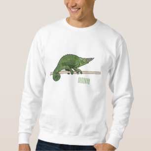 Sudadera Ilustracion chameleon personalizado de Jackson