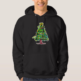 Sudadera Ilustración Colorida de Árbol de Navidad