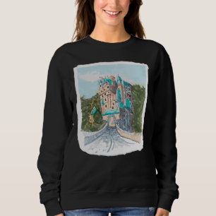 Sudadera Ilustración Colorida de Castillo