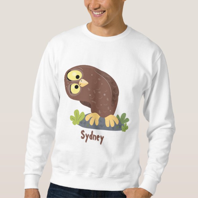 Sudadera Ilustracion curioso y gracioso de personalizado de (Anverso)